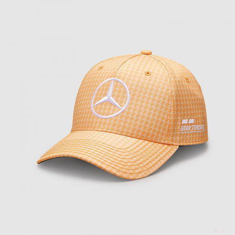 Mercedes baseball cap, Lewis Hamilton, peach, 2023