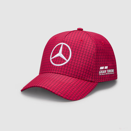 Mercedes baseball cap, Lewis Hamilton, apple red, 2023