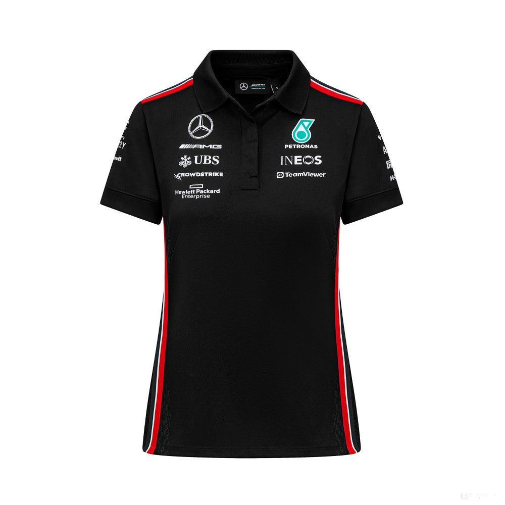 Mercedes polo, driver, team, women, black, 2023