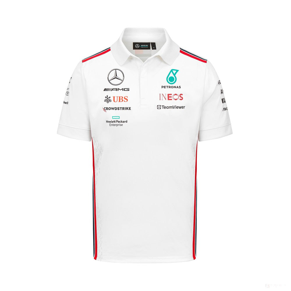 Mercedes polo, team, white, 2023
