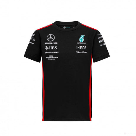 Mercedes t-shirt, team, driver, kids, black, 2023 - FansBRANDS®