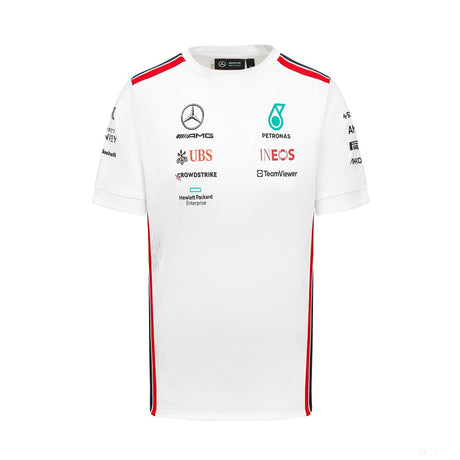 Mercedes t-shirt, team, driver, white, 2023 - FansBRANDS®