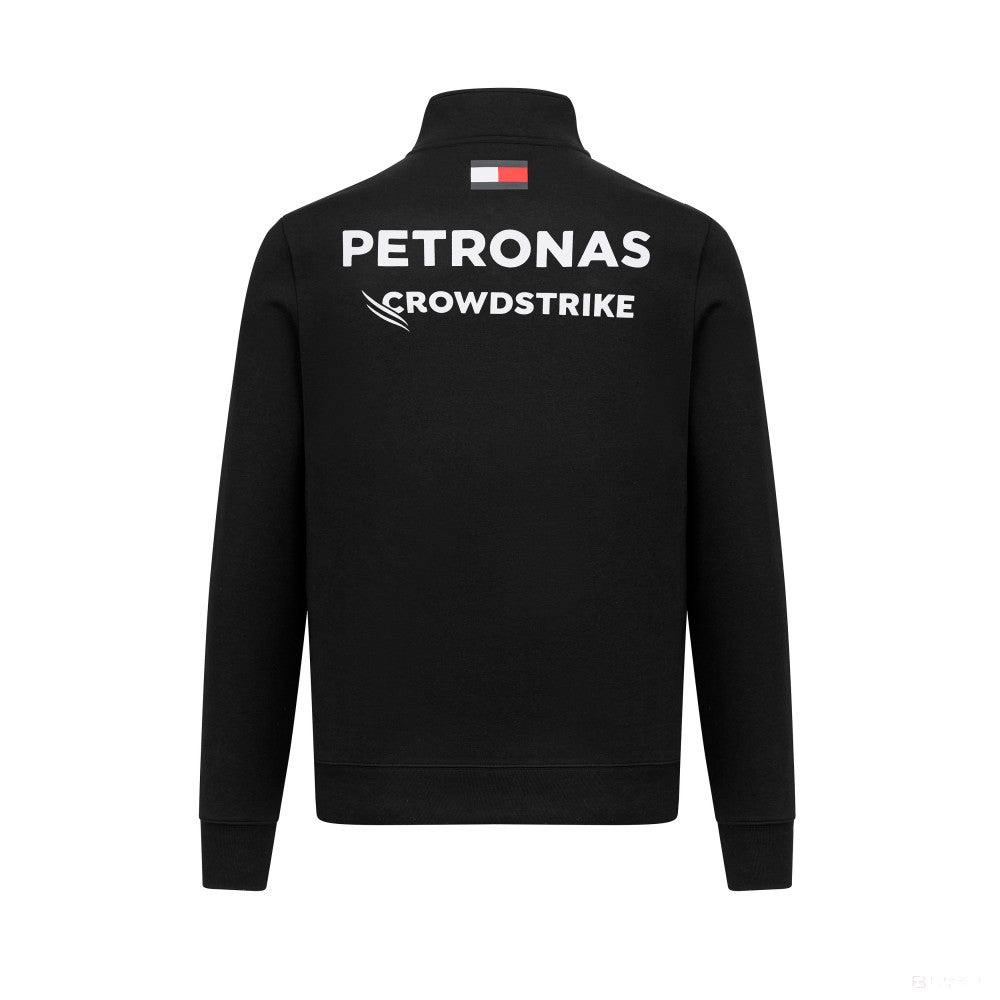 Mercedes sweatshirt, team, 1/4 Zip, black, 2023 - FansBRANDS®