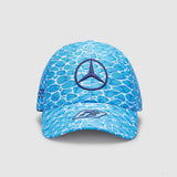Mercedes baseball cap, George Russell, no diving, blue, 2023