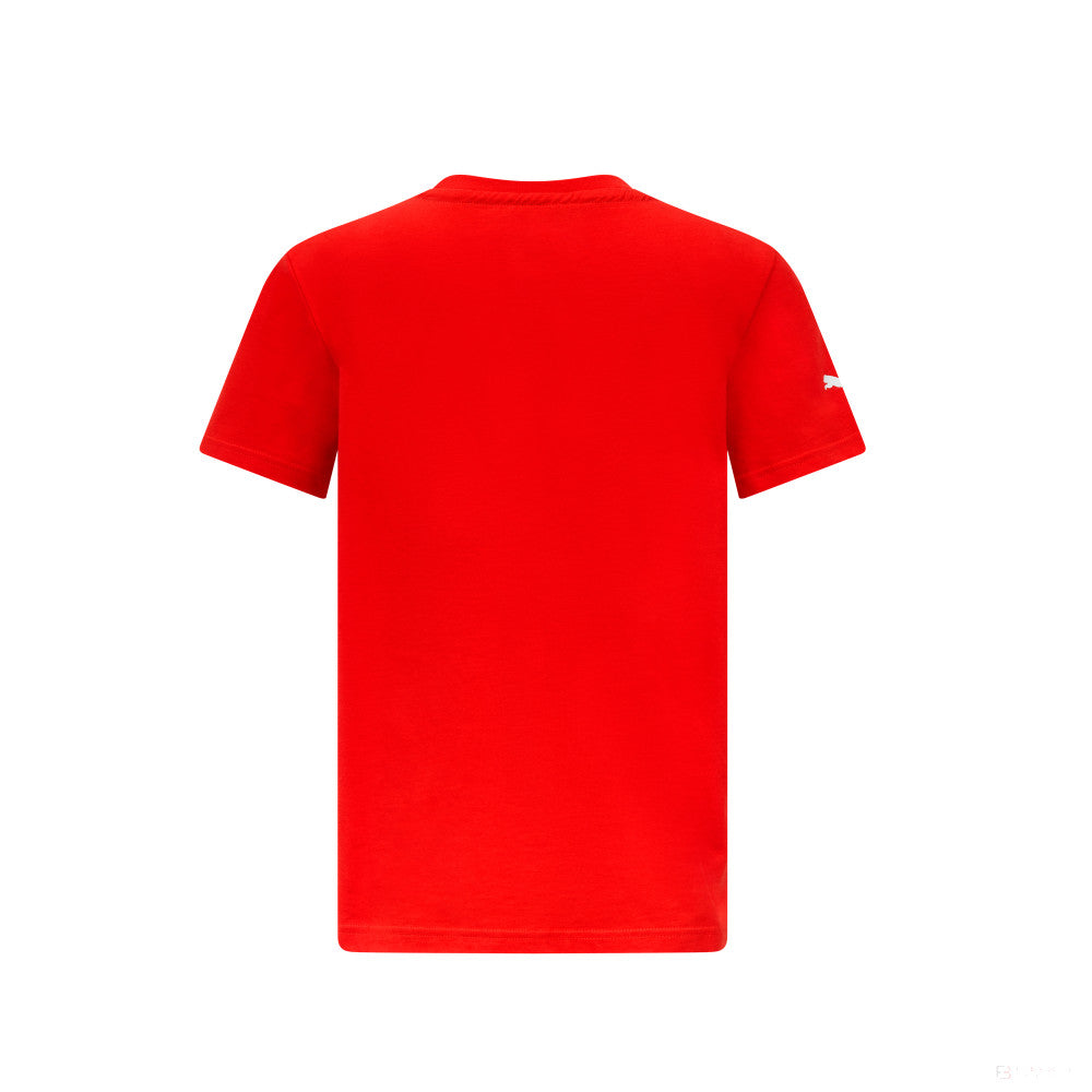 Ferrari t-shirt, large shield, kids, red