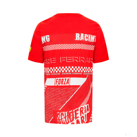 Ferrari t-shirt, graphic, red - FansBRANDS®