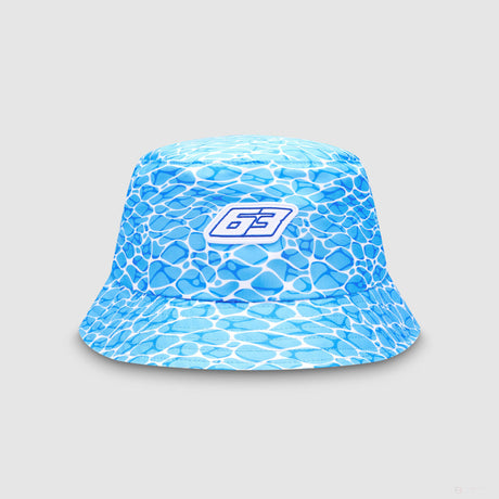 Mercedes bucket hat, George Russell SE, No Diving, blue