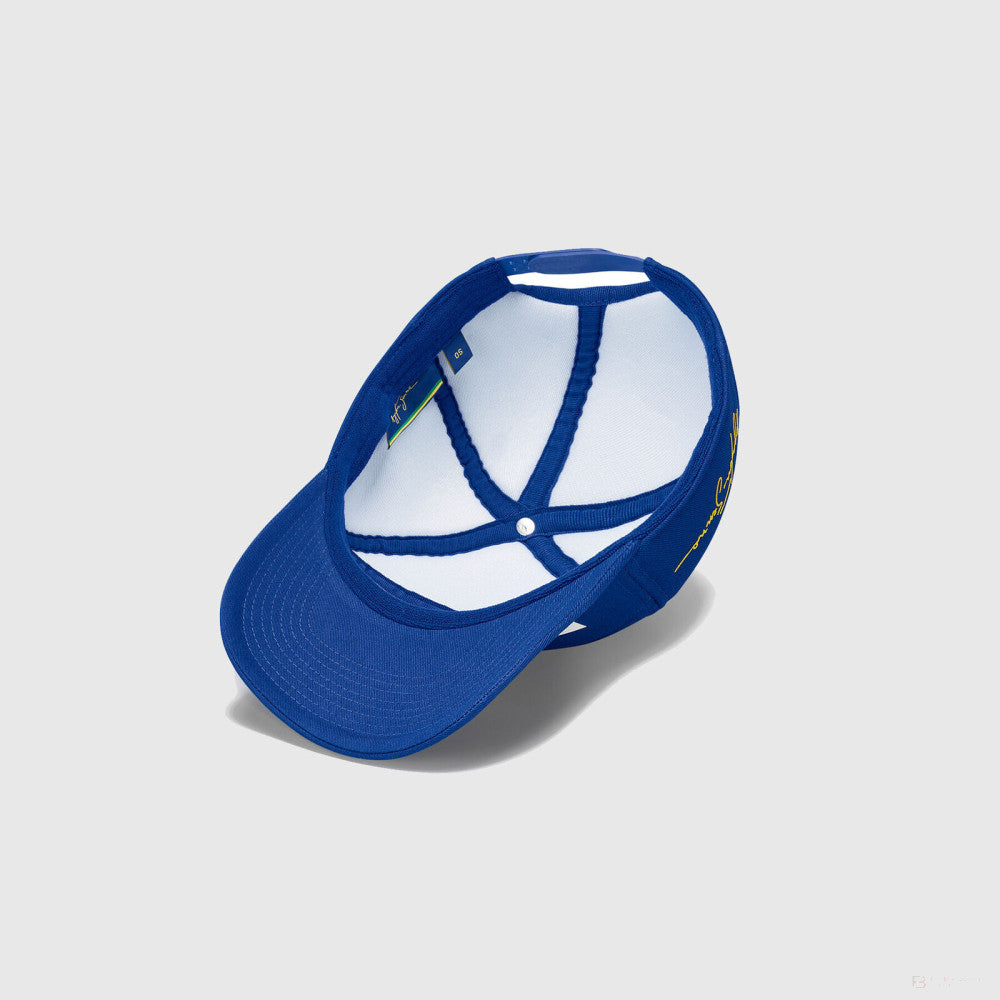 Ayrton Senna cap, nacional, blue, with bag, printed logo - FansBRANDS®