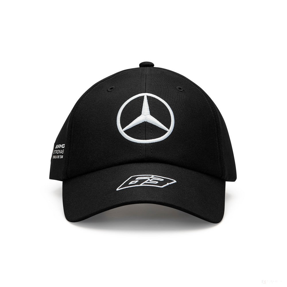 Mercedes baseball cap, George Russell, kids, black, 2023
