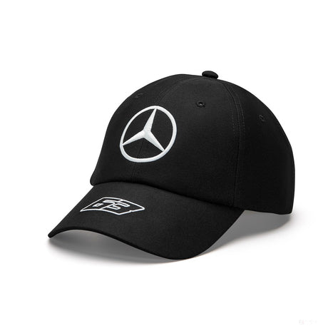 Mercedes baseball cap, George Russell, kids, black, 2023
