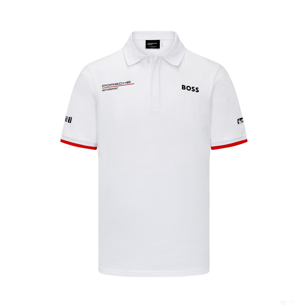 Porsche polo, team, white, 2023
