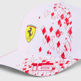 Ferrari cap, Leclerc SE, white, 2023 - FansBRANDS®