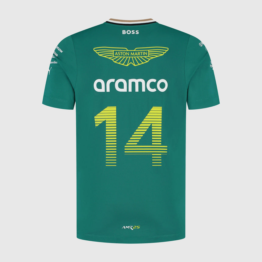 Aston Martin AMF1, Tím, Tričko, Fernando Alonso, Zelené 🔥
