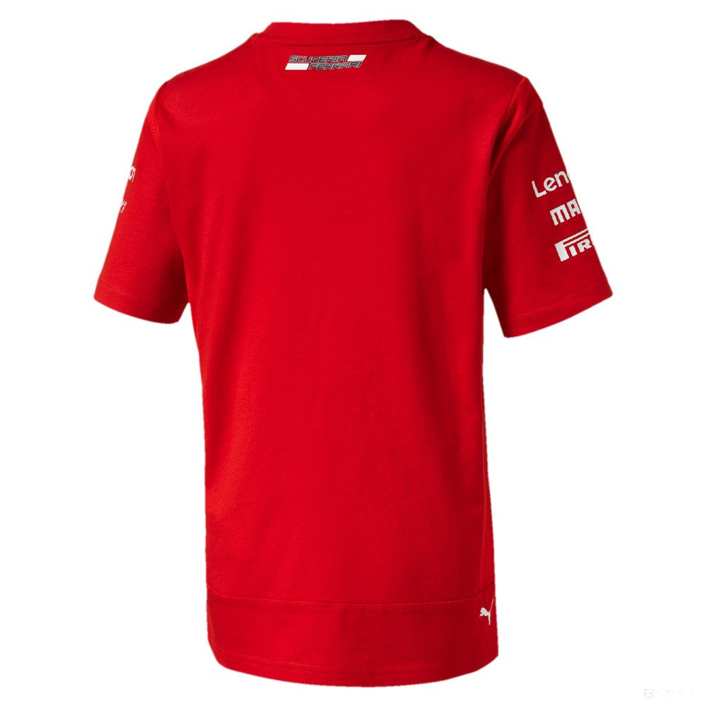 Detské tričko Ferrari, Puma, Team, červené, 2019