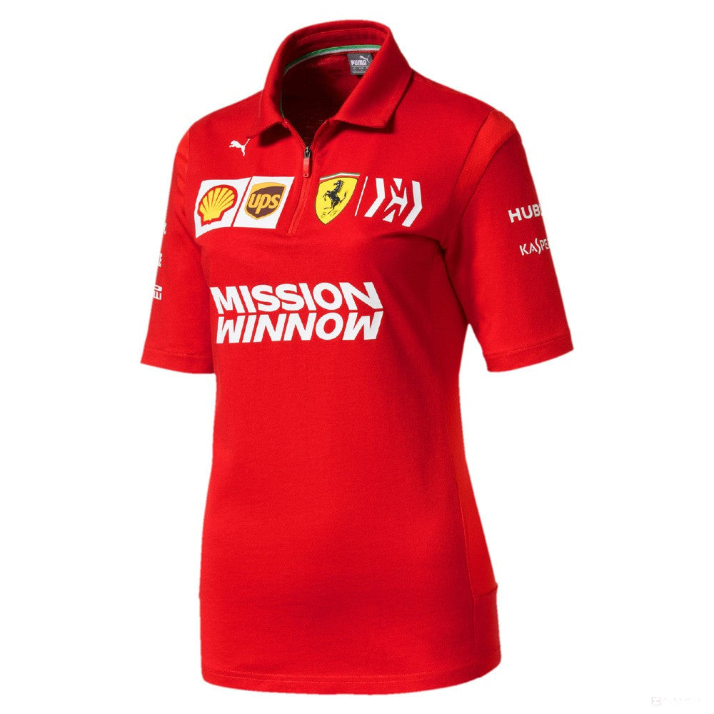 Dámske polo Ferrari, tím Puma, červená, 2019