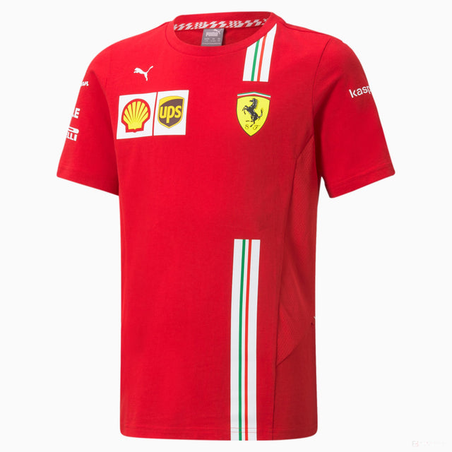 Detské tričko Ferrari, Puma, Team, červené, 20/21 - FansBRANDS®