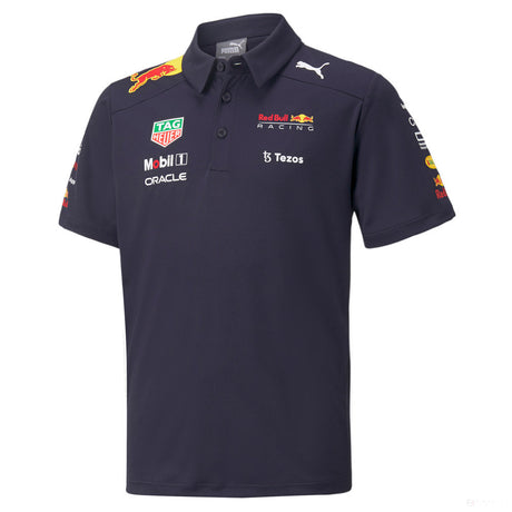 Red Bull Team Kids Polo, modrá, 2022 - FansBRANDS®