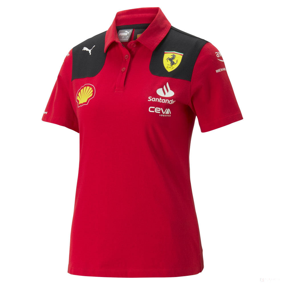 Ferrari polo, Puma, team, women, red, 2023