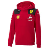 Ferrari mikina s kapucňou, Puma, tím, detský, červená, 2023