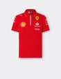 Ferrari tričko s golierom, Puma, tímové, červená, 2024 - FansBRANDS®