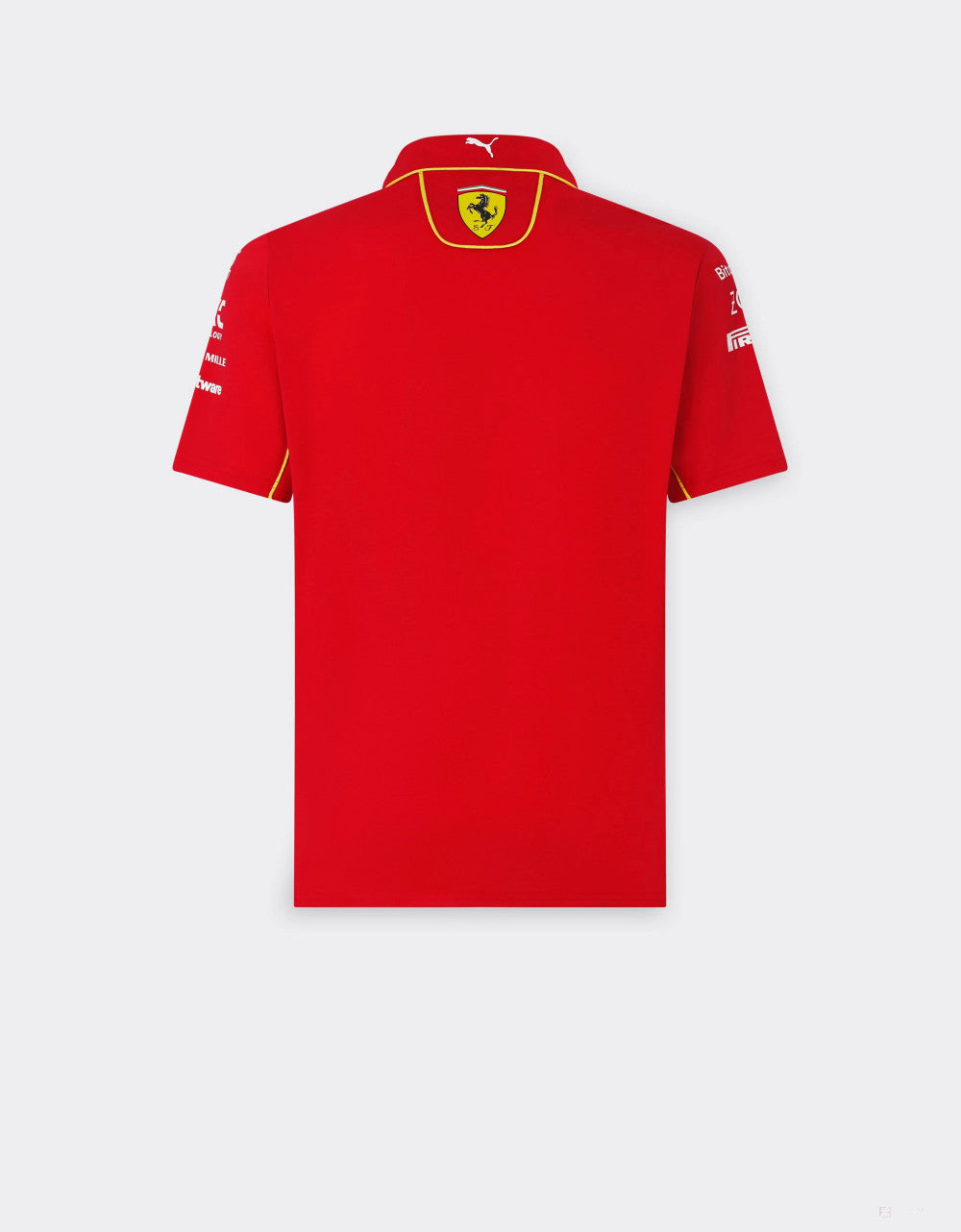Ferrari tričko s golierom, Puma, tímové, červená, 2024