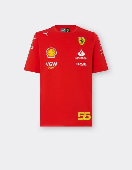 Ferrari tričko, Puma, Carlos Sainz, červená - FansBRANDS®