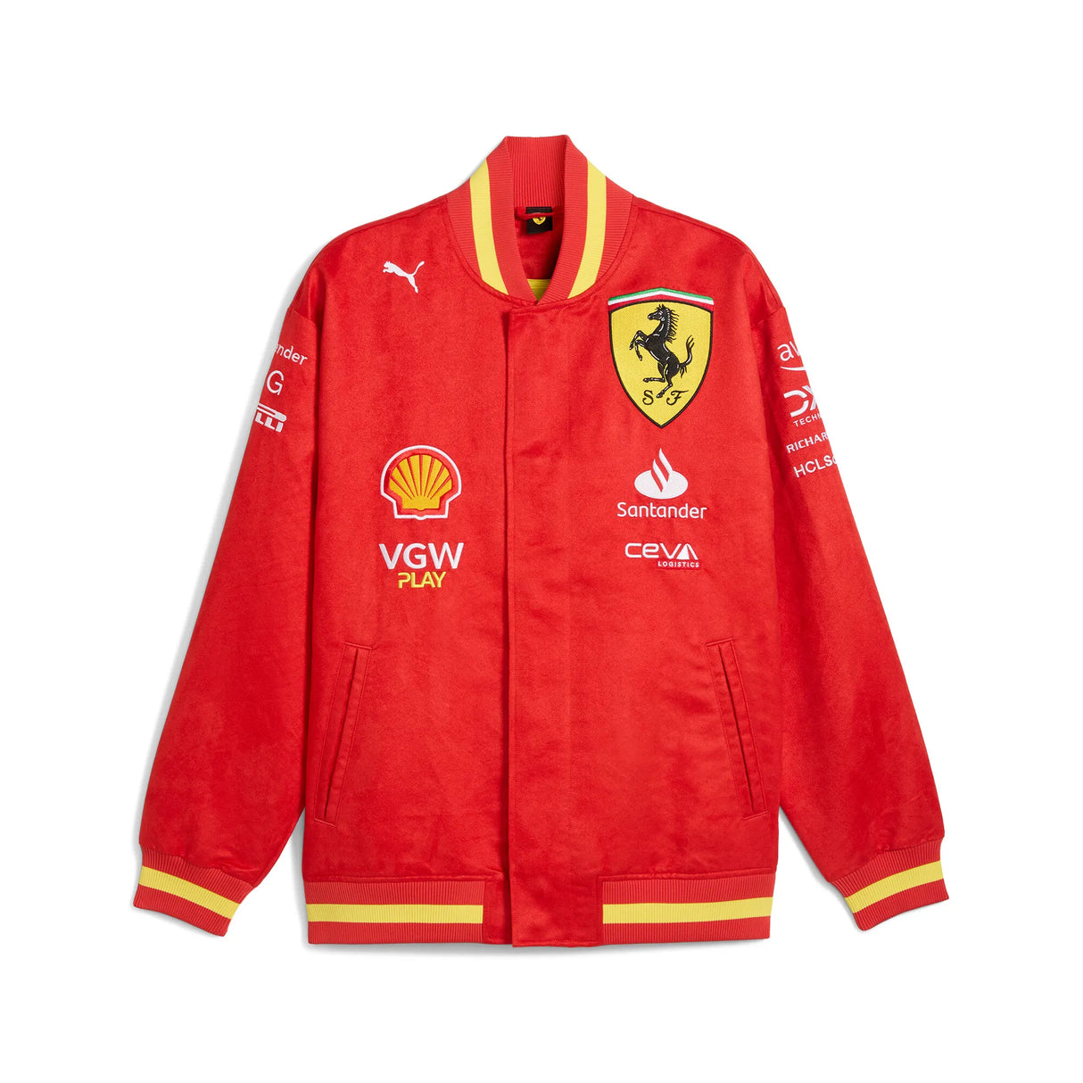 Ferrari bunda, Puma, tímové, Varsity, červená, 2024