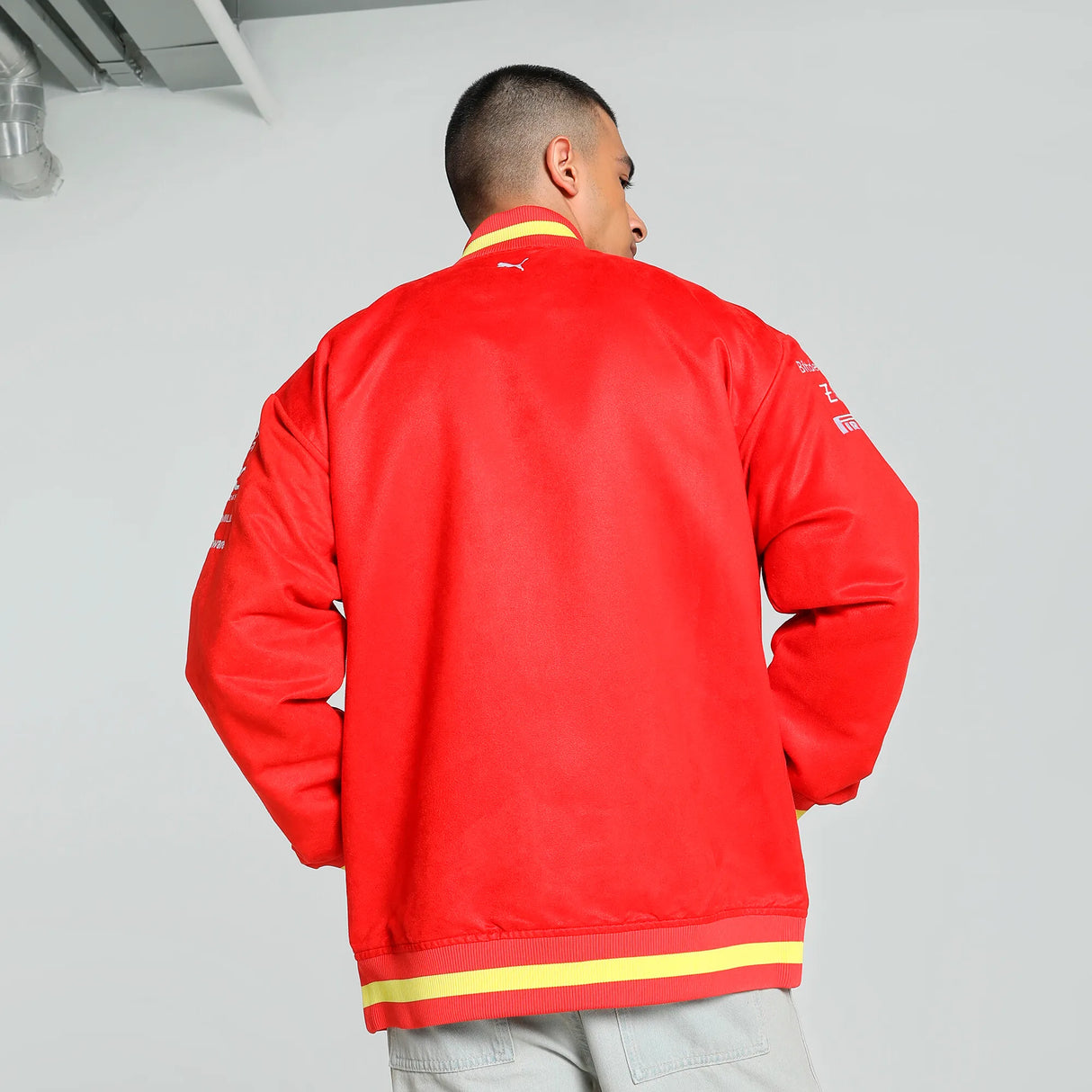 Ferrari bunda, Puma, tímové, Varsity, červená, 2024