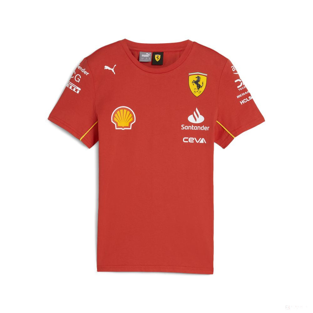 Ferrari tričko, Puma, tímové, detské, červená, 2024