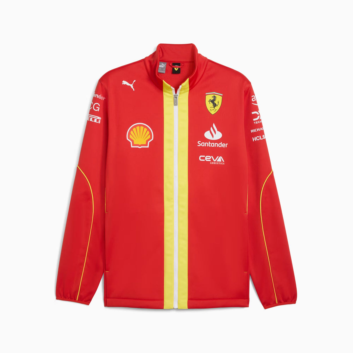 Ferrari bunda, Puma, tímové, softshell, červená, 2024