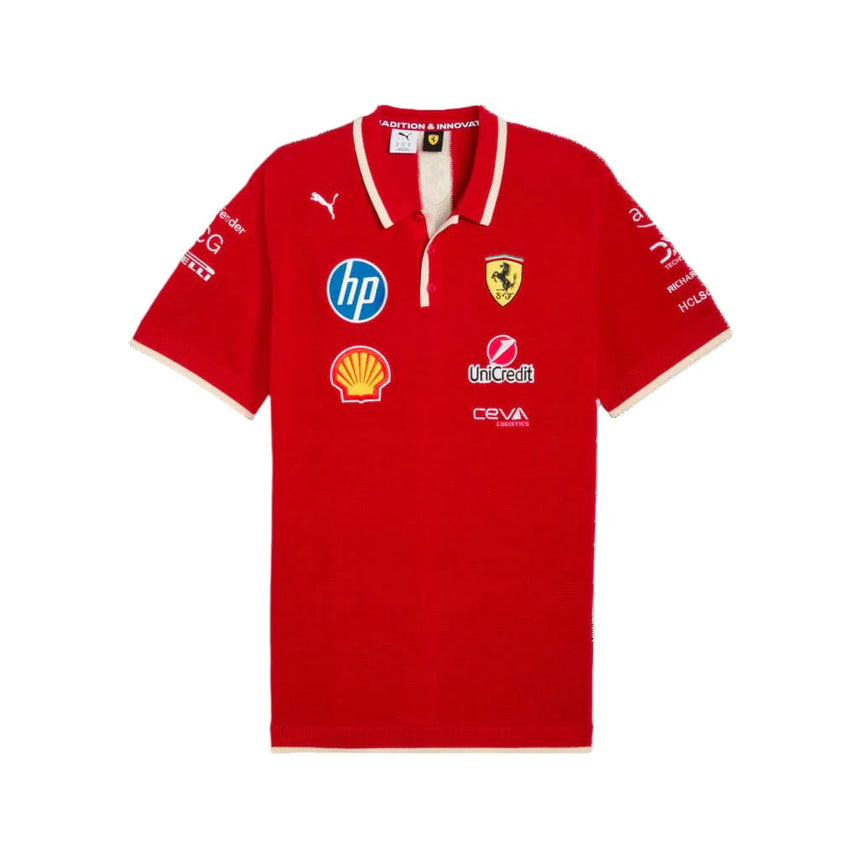 Scuderia Ferrari SE Tímové Pletené Polo tričko 🔥