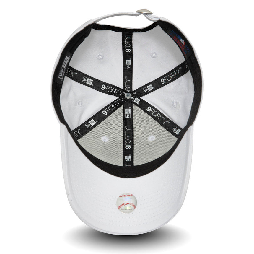 New York Yankees šiltovka, New Era, 9FORTY, základná, úplne biela