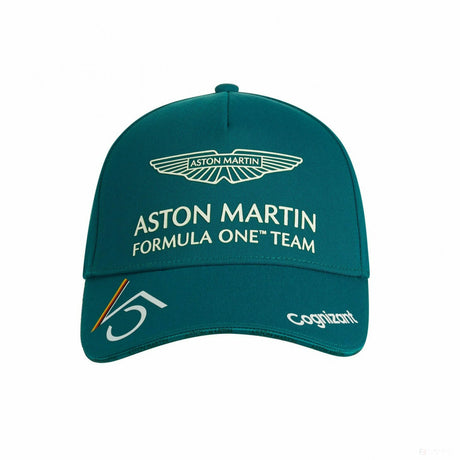 Bejzbalová šiltovka Aston Martin Sebastian Vettell, detská, zelená, 2022