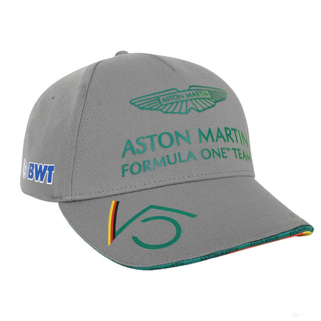 Bejzbalová šiltovka Aston Martin Sebastian Vettell, pre dospelých, sivá, 2022 - FansBRANDS®
