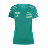 Dámske tímové tričko Aston Martin, zelené, 2022 - FansBRANDS®
