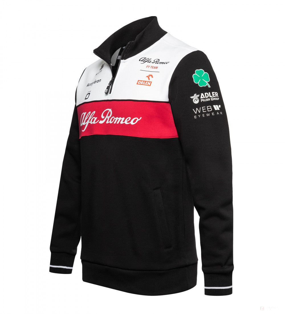 Mikina Alfa Romeo Team, čierna, 2022