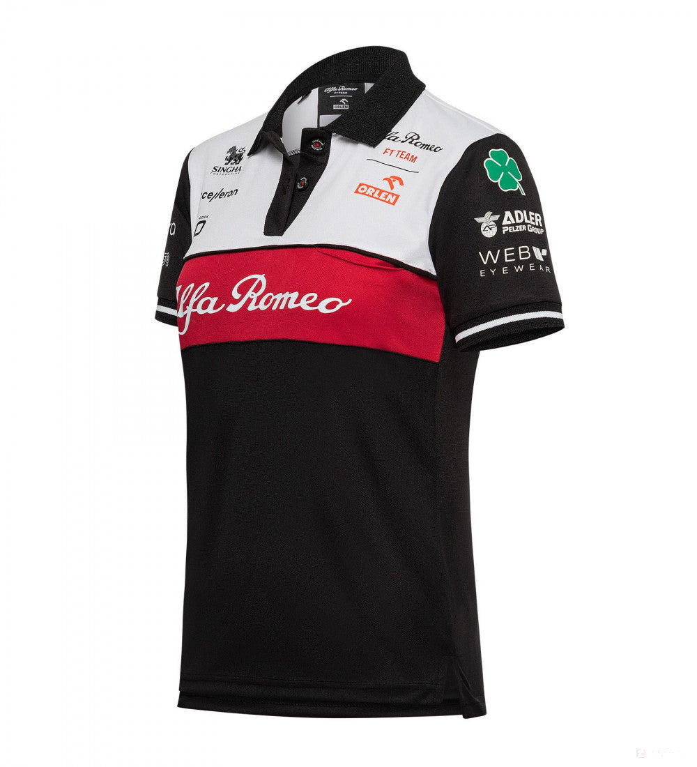Alfa Romeo Womens Team Polo, čierna, 2022 - FansBRANDS®