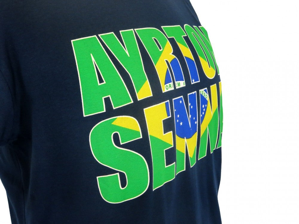 Tričko Ayrton Senna, Brazília, Modré, 2016