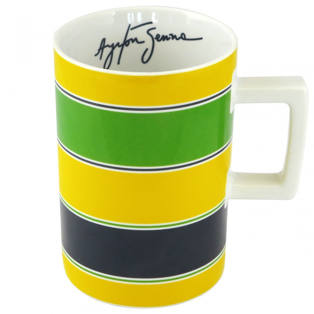 Hrnček Ayrton Senna, prilba, 300 ml, žltá, 2015