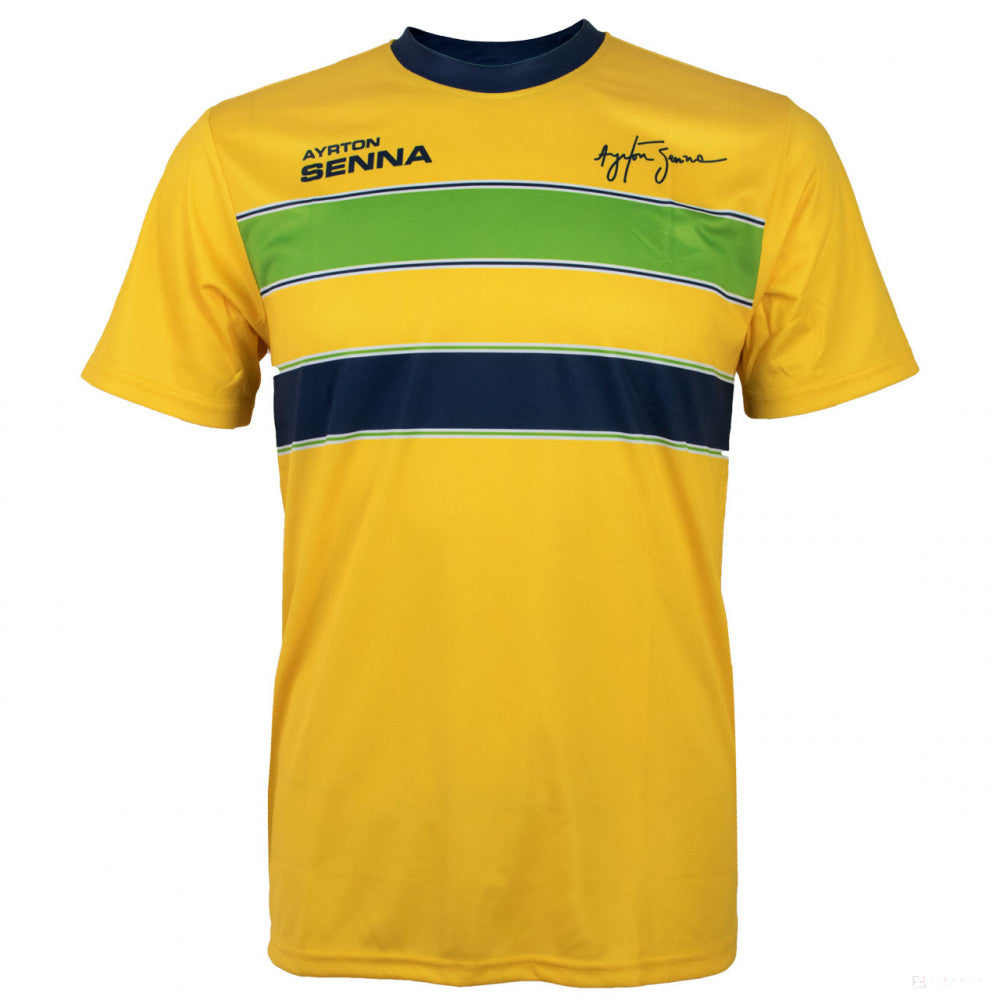 Tričko Ayrton Senna, prilba, žltá, 2020