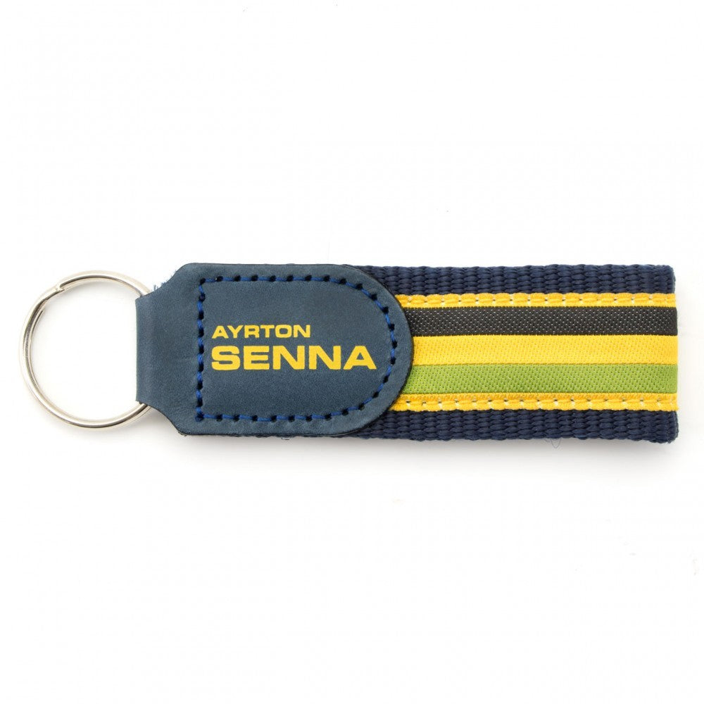 Kľúčenka Ayrton Senna, látka, žltá, 2017