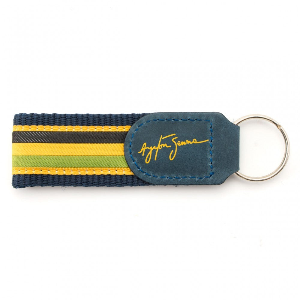 Kľúčenka Ayrton Senna, látka, žltá, 2017