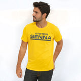 Tričko Ayrton Senna, Signaure, žlté, 2018 - FansBRANDS®