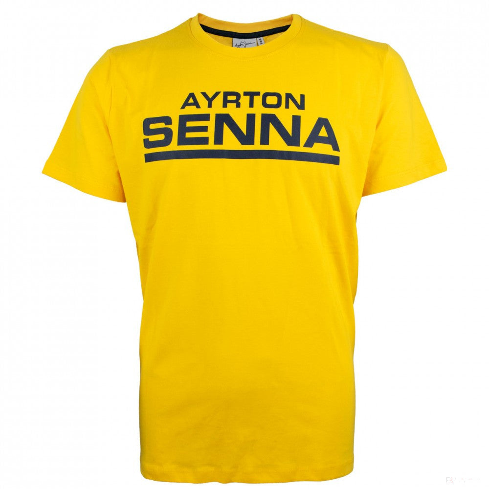 Tričko Ayrton Senna, Signaure, žlté, 2018 - FansBRANDS®