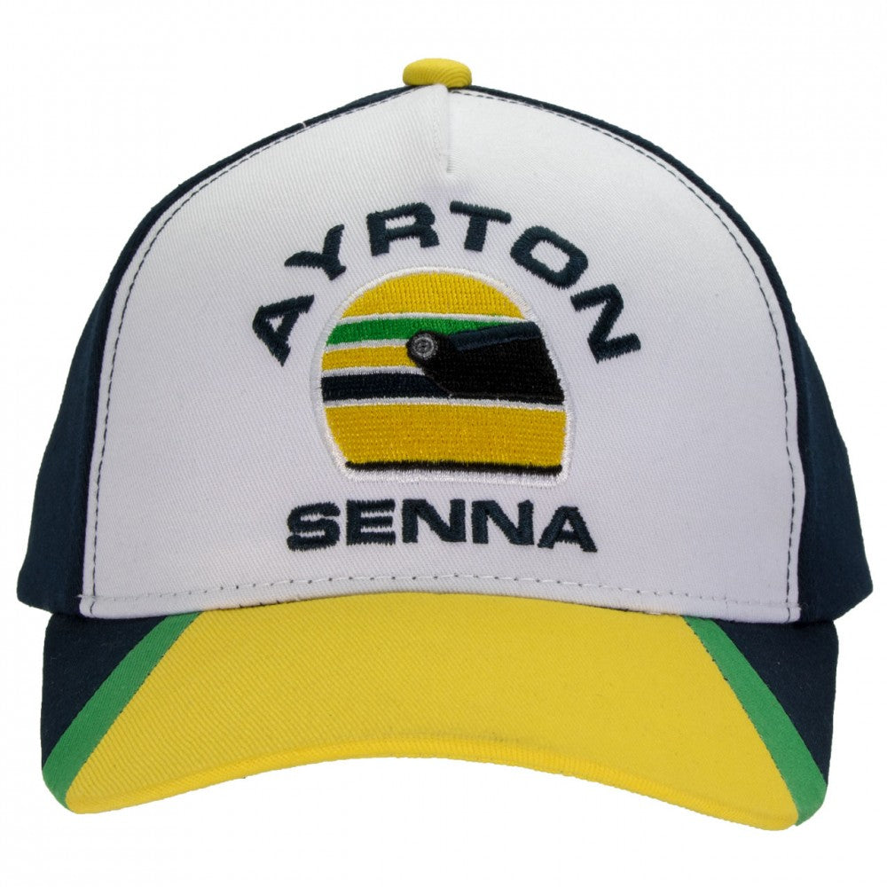 Detská šiltovka Ayrton Senna, závodná, modrá, 2018