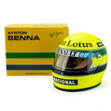 Mini prilba Ayrton Senna, mierka 1:2, žltá, 1985 - FansBRANDS®