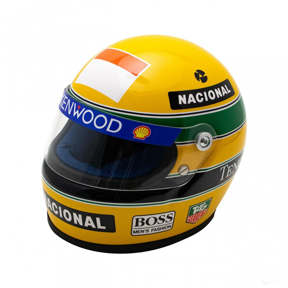 Mini prilba Ayrton Senna 1993, mierka 1:2, žltá, 2020