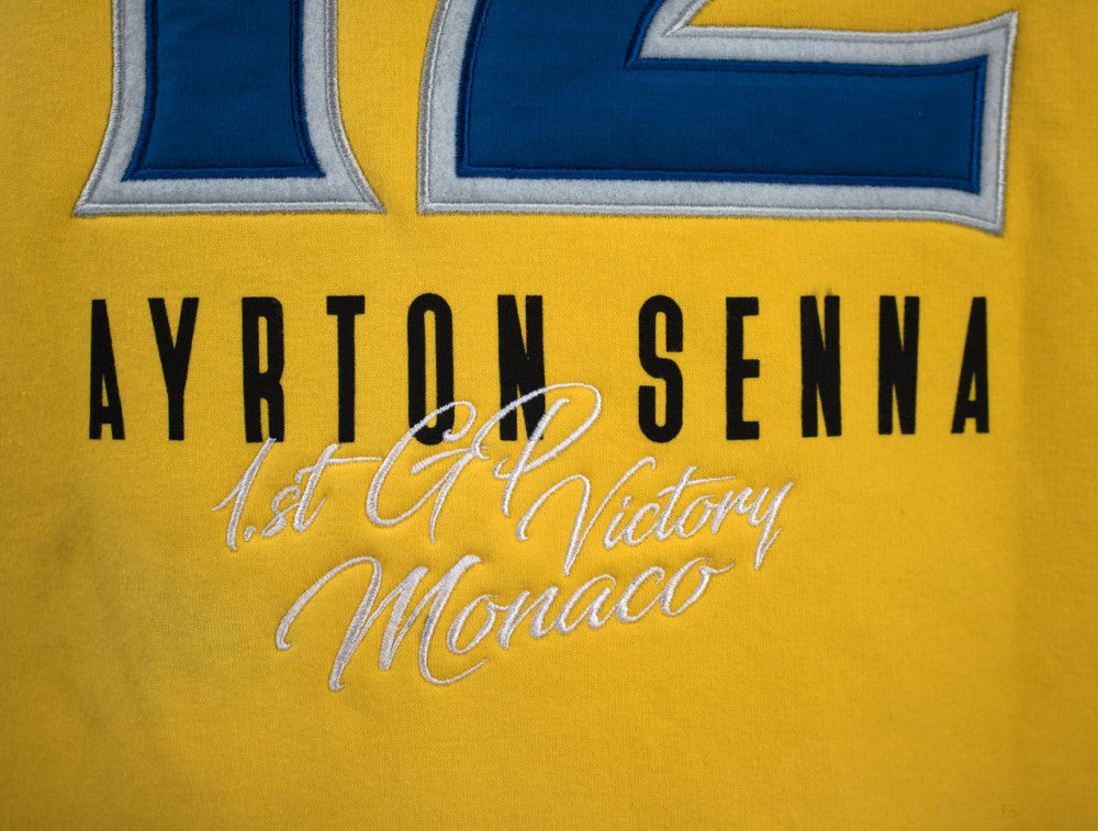 Sveter Ayrton Senna, Monako 1. víťazstvo 1987, žltý, 2020