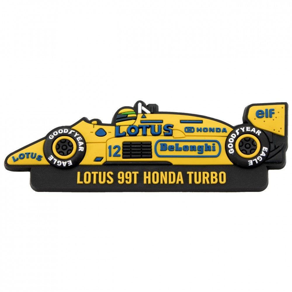 Magnet na chladničku Ayrton Senna, Team Lotus 1987, žltá, 2017
