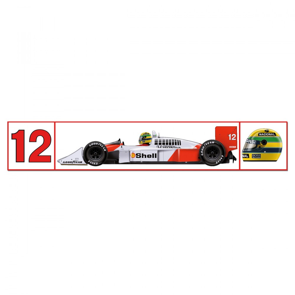 Nálepka McLaren, Nálepka 1988, biela, 2018